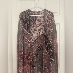 Paisley Fringe Kimono